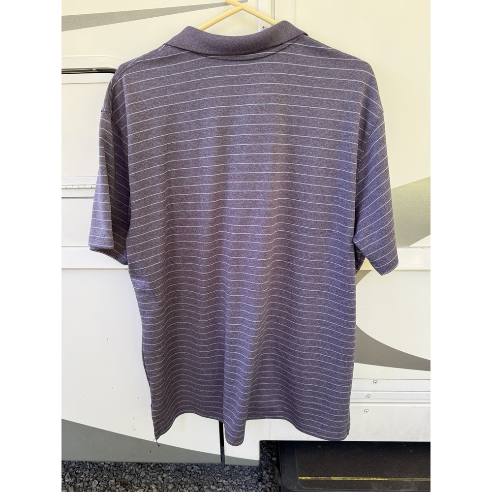Eddie Bauer Men's Polo Golf Shirt Size XL Purple And Gray - Picture 2 of 4